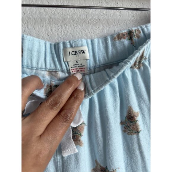J.Crew Women’s Christmas‎ Holiday Dog Print Waist Tie Pajamas Pants Size Small - Picture 3 of 9